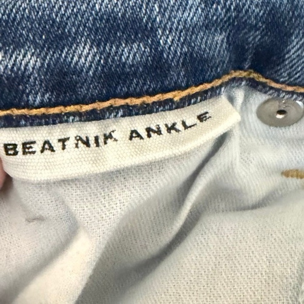 SLVRLAKE Beatnik Ankle Jeans Womens 30 High Rise Slim Leg Blue Skies City Luxury - Picture 7 of 9
